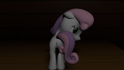 Size: 1280x720 | Tagged: explicit, sweetie belle, 3d, anus, artist needed, butt, female, foalcon, g4, imported from derpibooru, nudity, plot, presenting, solo, solo female, source filmmaker, vagina, vaginal secretions