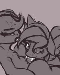 Size: 4000x5000 | Tagged: explicit, artist:teta, rainbow dash, scootaloo, blowjob, cum, cumming, cutie mark, deepthroat, foalcon, futa, futa on female, futa scootaloo, g4, horsecock, imported from derpibooru, intersex, monochrome, nudity, open mouth, oral, penis, sex, ship:scootadash, shipping, simple background