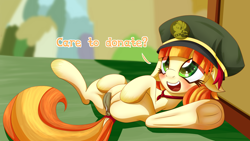 Size: 3840x2160 | Tagged: explicit, artist:an-m, anus, blushing, chris hansen in the comments, dock, earth pony, female, filly, filly guides, foal, foalcon, g4, high res, imminent foalcon, imminent sex, imported from derpibooru, nudity, offscreen character, ponut, pony, prostitution, smiling, solo, solo female, tag-a-long, underhoof, vagina, vaginal secretions, vulva