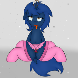Size: 8000x8000 | Tagged: explicit, artist:anonpony1, artist:decoypie, oc, oc:starlight blossom, absurd resolution, ahegao, anatomically correct, anus, belly button, clothes, collaboration, egg vibrator, female, foalcon, imported from derpibooru, latex, legwear, magic, masturbation, nudity, oc only, open mouth, sex toy, simple background, skirt, solo, solo female, stockings, thigh highs, vibrator, vulva