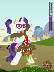 Size: 810x1080 | Tagged: explicit, artist:momoiro-kun, button mash, rarity, animated, bizarre, blowjob, camping outfit, coke, colt, cum, exhibitionism, female, flaccid, foal, foalcon, g4, hung upside down, imported from derpibooru, male, mare, mare on colt, nudity, oral, outdoor sex, outdoors, penis, pony, public sex, sex, ship:rarimash, shipping, soda, straight, straight shota, upside down