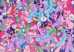 Size: 2125x1505 | Tagged: explicit, artist:kyokimute, pinkie pie, rainbow dash, spike, twilight sparkle, comic:to all my fans..., 69 position, alicorn, anal creampie, anal hoofing, analingus, analingus on female, analingus on male, anus, balls, balls are touching, bipedal, blowjob, blushing, both cutie marks, butt, clusterfuck, comic, creampie, cum, cumming, dialogue, dickgirl, earth pony, eyes closed, female on male, female on male analingus, foalcon, foursome, french kiss, futa, futa on futa, futa on male, futa pinkie pie, futa rainbow dash, futa sandwich, futa twilight sparkle, g4, group sex, hoofing, horsecock, imported from derpibooru, intersex, interspecies, kissing, lube, magic, magical stimulation, magicjob, male, male on futa, masturbation, music notes, nudity, one eye closed, open mouth, oral, orgy, pegasus, penis, pile, piledriver, plot, plot pile, ponut, pony, precum, sex, ship:pinkiedash, ship:twidash, ship:twinkie, ship:twispike, shipping, speech bubble, spike gets all the mares, sweat, taint, tongue out, underhoof, wallpaper, wallpaper for the fearless