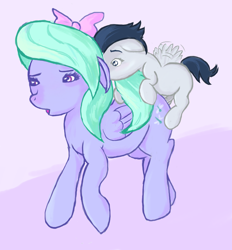 Size: 2012x2168 | Tagged: explicit, artist:slimeysal, age difference, colt, colt on mare, female, flitter, foal, foalcon, g4, high res, imported from derpibooru, male, mare, pony, reverse foalcon, rumble, ship:flitterumble, shipping, straight, straight shota