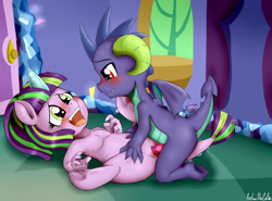 Size: 2300x1700 | Tagged: explicit, artist:anibaruthecat, oc, oc:burning star, oc:charcoal, armpits, blushing, brother and sister, commission, dracony, dragon, dragon on pony action, female, filly, foal, foalcon, half-siblings, hybrid, imported from derpibooru, incest, interspecies, interspecies offspring, male, nudity, oc only, oc x oc, offspring, offspring shipping, open mouth, parent:princess ember, parent:spike, parent:starlight glimmer, parents:emberspike, parents:sparlight, penetration, penis, pony, sex, shipping, siblings, straight, twilight's castle, underhoof, vaginal, vaginal secretions