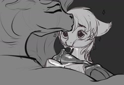 Size: 1280x878 | Tagged: explicit, artist:locksto, artist:lostdragon01, oc, oc:d, :o, aftersex, blowjob, cock worship, collaboration, cum, cum in mouth, cute, cute porn, eyes closed, flared, floppy ears, foalcon, grayscale, gypsy vanner, horsecock, imported from derpibooru, kissing, moaning, monochrome, nudity, oc only, on side, oral, penis, puffy cheeks, sex, size difference, sketch, sparkles, starry eyes, wingding eyes