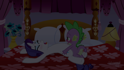 Size: 1280x720 | Tagged: explicit, artist:dubstepina, rarity, spike, age difference, dragon, female, foalcon, g4, imported from derpibooru, male, mare, obscured penetration, pony, sex, ship:sparity, shipping, show accurate, show accurate porn, softcore, straight, straight shota, unicorn