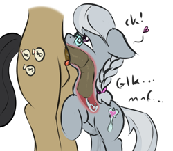 Size: 1000x868 | Tagged: explicit, artist:deserter, artist:fearingfun, silver spoon, balls, balls deep, bipedal, blowjob, color edit, colored, creampie, cum, cum in mouth, cumming, deepthroat, earth pony, edit, female, filthy rich, filthyspoon, floppy ears, foalcon, g4, heart, horsecock, imported from derpibooru, infidelity, leaning, male, masturbation, nudity, oral, oral creampie, penis, pony, raised hoof, sex, shipping, stallion on filly, straight, throat bulge, throatpie, vaginal secretions, x-ray
