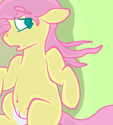 Size: 1807x2000 | Tagged: explicit, fluttershy, belly button, cowering, creampie, crying, cum, female, filly, foal, foalcon, g4, implied rape, implied straight, imported from derpibooru, lying down, nudity, on back, open mouth, scared, solo, solo female, vagina