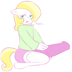 Size: 1753x1761 | Tagged: explicit, artist:lamia, oc, oc:butter churn, anthro, big penis, clothes, cum, foalcon, futa, futa oc, horsecock, imported from derpibooru, impossibly large penis, intersex, nudity, oc only, penis, solo, solo futa, unguligrade anthro