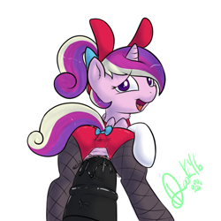 Size: 1000x1000 | Tagged: explicit, artist:lildooks, anus cameltoe, big penis, bunny suit, butt, clothed sex, clothes, commission, female, filly, fishnet clothing, fishnet pantyhose, foal, foalcon, g4, imported from derpibooru, legwear, male, nudity, open mouth, panties, pantyhose, penetration, penis, plot, princess cadance, sex, simple background, socks, stockings, straight, tail bow, thigh highs, underwear, vaginal, vaginal secretions, white background