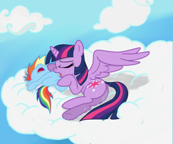 Size: 1208x1009 | Tagged: explicit, artist:lockerobster, rainbow dash, twilight sparkle, ahegao, alicorn, butt, clitoris, cloud, cunnilingus, edit, female, filly, filly on mare, filly rainbow dash, foal, foalcon, g4, imported from derpibooru, lesbian, mare on filly, moaning, moaning in pleasure, nudity, open mouth, oral, outdoor sex, panting, plot, pony, public sex, sex, ship:twidash, spread legs, spread wings, spreading, sweat, sweatdrop, sweating profusely, tongue out, twilest dashle, twilight is a foal fiddler, vaginal secretions, vulva, wingboner, wings