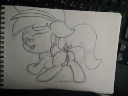 Size: 4160x3120 | Tagged: explicit, artist:polarnight, anatomically correct, anus, creampie, cum, female, filly, foal, foalcon, g4, genitals, implied straight, imported from derpibooru, monochrome, nudity, ponut, sketch, solo, solo female, tag-a-long, thin mint, traditional art, vulva
