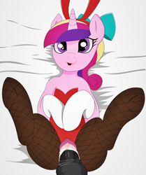 Size: 1600x1910 | Tagged: explicit, artist:phyll, clitoris, clothed ponies, clothed sex, clothes, creampie, cum, female, female focus, filly, fishnet clothing, fishnet pantyhose, fishnet stockings, foal, foalcon, g4, imported from derpibooru, legwear, male, offscreen character, pantyhose, penetration, princess cadance, sex, solo focus, stockings, straight, thigh highs, tights, vaginal, younger