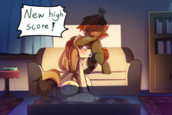 Size: 1575x1050 | Tagged: explicit, artist:freedomthai, button mash, oc, oc:cream heart, adorasexy, age difference, balls, blowjob, blushing, butt, canon x oc, colt, colt on mare, commission, couch, creambutt, creampie, cum, cum in mouth, cute, cute porn, deepthroat, earth pony, earth pony oc, female, foal, foalcon, g4, imported from derpibooru, incest, male, mare, milf, mother and child, mother and son, nudity, oral, oral creampie, penis, plot, pony, sex, sexy, ship:buttoncest, shipping, straight, straight shota