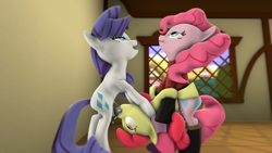 Size: 1920x1080 | Tagged: explicit, artist:baked, apple bloom, pinkie pie, rarity, 3d, blowjob, creampie, cum, cum in mouth, cumming, derpibooru exclusive, foalcon, futa, futa on female, futa pinkie pie, futa rarity, g4, group sex, imported from derpibooru, intersex, nudity, oral, penetration, penis, pinkie pyro, sex, source filmmaker, spitroast, threesome, throat swabbing, throatpie, vaginal