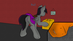 Size: 1360x768 | Tagged: explicit, artist:scarrly, oc, oc:scarrly, anus, bat pony, butt, candy, clothes, creeper, dialogue, earring, female, filly, foal, foalcon, food, imminent foalcon, imminent rape, imminent sex, implied rape, imported from derpibooru, lip bite, mare, note, nudity, oc only, piercing, plot, ponut, pony, simple background, skirt, slit, solo, solo female, unaware, underhoof, upskirt, vulva, you're