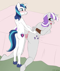 Size: 950x1132 | Tagged: explicit, grimdark, artist:cosmicvanelope, shining armor, anthro, arm behind back, blushing, bondage, breasts, crying, female, foalcon, g4, imported from derpibooru, incest, male, maledom, mother and child, mother and son, nudity, penetration, penis, rape, sex, straight, twilight velvet, vaginal