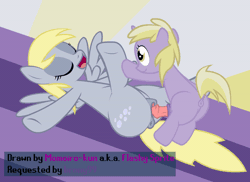 Size: 960x699 | Tagged: explicit, artist:momoiro-kun, age difference, animated, anus, butt, derpy hooves, dinky hooves, female, foal, foalcon, futa, futa dinky hooves, futa filly, futa filly on mare, futa on female, g4, genitals, imported from derpibooru, incest, intersex, mare, missionary position, mother and child, mother and daughter, nudity, pegasus, penetration, penis, plot, pony, sex, ship:dinkyderp, shipping, vaginal, vulva