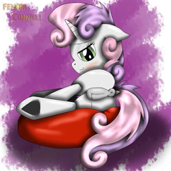 Size: 2000x2000 | Tagged: explicit, artist:fenrir connell, sweetie belle, anus, blushing, butt, dock, female, foalcon, g4, high res, imported from derpibooru, nudity, plot, ponut, solo, solo female, vaginal secretions, vulva