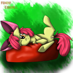 Size: 2000x2000 | Tagged: explicit, artist:fenrir connell, apple bloom, female, foalcon, g4, high res, imported from derpibooru, nudity, solo, solo female, vagina, vaginal secretions