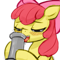 Size: 200x200 | Tagged: explicit, artist:lumineko, apple bloom, animated, blowjob, blushing, bow, color edit, colored, drool, earth pony, edit, female, filly, foal, foalcon, g4, gif, hair bow, horsecock, imported from derpibooru, just the tip, licking, licking cock, nudity, offscreen character, oral, penis, pony, sex, simple background, tongue out, white background