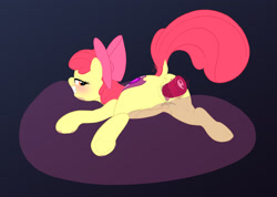 Size: 2388x1696 | Tagged: explicit, artist:drake, apple bloom, anatomically correct, anus, butt, crotchboobs, cutie mark, dildo, dock, female, foalcon, g4, genitals, imported from derpibooru, insertion, masturbation, nipples, nudity, plot, sex toy, solo, solo female, the cmc's cutie marks, vaginal insertion, vaginal secretions, vulva