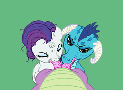Size: 1585x1153 | Tagged: explicit, artist:harryclopper, artist:pwnyville, rarity, spike, blowjob, double blowjob, dragon, female, foalcon, g4, group sex, hemipenis, imported from derpibooru, lucky bastard, male, male pov, multidick, multiple blowjob, nudity, offscreen character, oral, penis, pov, princess ember, sex, ship:emberspike, ship:sparity, shipping, spike gets all the mares, straight, threesome