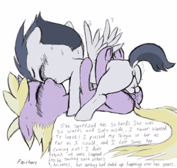 Size: 3738x3558 | Tagged: explicit, artist:fairhart, anus, ass, balls, bed, blank flank, blushing, butt, colt, colt on filly, cum, cumming, dinky hooves, dock, drool, female, filly, foal, foalcon, from front, g4, genitals, hands free, high res, imported from derpibooru, kiss on the lips, kissing, male, missionary position, nudity, orgasm, pegasus, penetration, penis, plot, ponut, pony, pony on pony action, rumble, rumbledink, sex, shipping, simultaneous orgasm, sketch, sloppy kissing, straight, sweat, taint, text, underhoof, unicorn, vaginal, vaginal orgasm, vaginal secretions, vulva