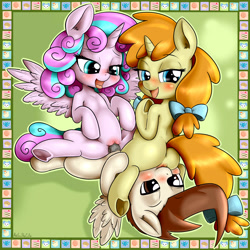 Size: 3000x3000 | Tagged: explicit, artist:anibaruthecat, princess flurry heart, ahegao, alicorn, anus, bedroom eyes, blushing, brother and sister, cakecest, clitoris, colt, cunnilingus, facesitting, female, filly, filly on colt, foal, foalcon, g4, group sex, high res, imported from derpibooru, incest, looking at butt, looking at each other, looking back, looking down, looking up, lucky bastard, male, nudity, open mouth, oral, pegasus, penetration, pony, pound cake, pound cake gets all the fillies, pumpkin cake, reverse spitroast, sex, ship:caketwincest, ship:poundflurry, ship:pumpkin heart, ship:pumpoundurry, shipping, siblings, straight, threesome, tongue out, twincest, twins, unicorn, vaginal, vaginal secretions, vulva