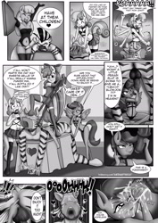 Size: 1860x2622 | Tagged: explicit, artist:anibaruthecat, apple bloom, scootaloo, sweetie belle, oc, comic:gang bangerz, age difference, anal fingering, anal orgasm, anthro, armpits, asphyxiation, balls, bdsm, belly button, bondage, breasts, cheerilee, clothes, comic, cum, cutie mark crusaders, dialogue, dominant, dominatrix, facial, female, femdom, filly, filly on stallion, foal, foalcon, foaldom, frilly underwear, g4, grayscale, hoof on head, imported from derpibooru, imported from twibooru, latex, leather, legwear, lolicon, male, malesub, mare, midriff, monochrome, nudity, open mouth, orgasm, panties, penis, pony, punishment, sex toy, skirt, speech bubble, stallion, straight, strapon, submissive, sweetiedom, thigh highs, underage, underwear, vulgar, zebra, zebrasub