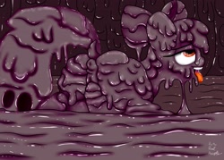 Size: 3500x2500 | Tagged: explicit, artist:paulpeopless, apple bloom, anus, butt, cave, earth pony, female, filly, filth, filthy, foal, foalcon, g4, high res, imported from derpibooru, masturbation, mud, nudity, plot, ponut, pony, slime, solo, solo female, vulva