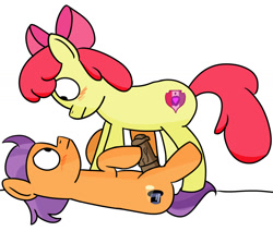 Size: 1500x1274 | Tagged: explicit, artist:pastelhorses, apple bloom, cutie mark, female, foalcon, g4, imported from derpibooru, male, my little pony: friendship is magic, nudity, on your marks, penis, shading, shadow, ship:tenderbloom, shipping, straight, tender taps, the cmc's cutie marks