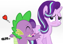 Size: 1002x693 | Tagged: explicit, artist:kilxyu, spike, starlight glimmer, anatomically correct, anus, blushing, caught, cunnilingus, derpibooru exclusive, dragon, dragon on pony action, drool, eyes closed, female, foalcon, from behind, g4, grope, heart, imported from derpibooru, interspecies, licking, looking up, male, my little pony: friendship is magic, nudity, open mouth, oral, ponut, pony, sex, ship:sparlight, shipping, show accurate, show accurate porn, straight, the crystalling, tongue out, vagina, vulva