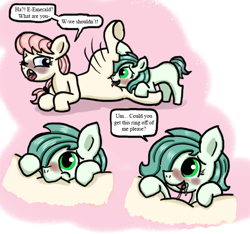 Size: 640x600 | Tagged: explicit, artist:ficficponyfic, oc, oc:emerald jewel, oc:hope blossoms, colored, colt, colt quest, cunnilingus, cute, cute porn, foal, foalcon, imported from derpibooru, male, oc only, oral, sex, shipping, straight, straight shota, too hot for putin