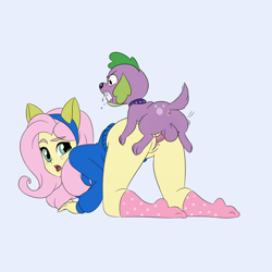 Size: 950x950 | Tagged: explicit, grimdark, artist:yokappa69, fluttershy, spike, all fours, alternate version, anus, ass, bestiality, bottomless, breasts, butt, canine penis, clothes, dog, doggy style, equestria girls, female, flutterzoo, foalcon, from behind, g4, human, human female, human on dog action, imported from derpibooru, interspecies, male, nudity, penetration, penis, plot, rape, sex, ship:flutterspike, shipping, spike the dog, straight, sweater, sweatershy, vaginal, zoophilia