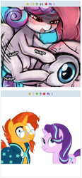 Size: 258x555 | Tagged: explicit, artist:lumineko, artist:sketchmcreations, pinkie pie, princess flurry heart, starlight glimmer, age difference, alicorn, babycon, bedroom eyes, blushing, clitoris, derpibooru, drool, eye poke, eye scream, female, filly, foal, foalcon, frown, funny porn, g4, humping, imported from derpibooru, juxtaposition, lesbian, looking at you, male, mare, mare on filly, meta, my little pony: friendship is magic, no exceptions, nudity, open mouth, pony, red eyes, scene interpretation, sex, shipping, simple background, smiling, stallion, sunburst, sweat, the crystalling, tongue out, vaginal secretions, vector, vulva, wide eyes