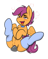 Size: 8795x10938 | Tagged: explicit, artist:alacrityorbust, artist:ambris, scootaloo, absurd resolution, ahegao, bedroom eyes, belly button, blushing, chest fluff, clitoris, clothes, collar, eyeshadow, female, foalcon, g4, glazed dick, heart, heart eyes, human vulva, human vulva on pony, imported from derpibooru, legs in air, legwear, makeup, male, mare, nudity, open mouth, pegasus, penetration, penis, pony, pubic fluff, sex, simple background, socks, spread wings, stockings, straight, thigh highs, tongue out, transparent background, vaginal, vulva, wingding eyes, wings
