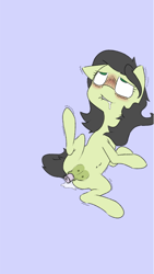Size: 720x1280 | Tagged: explicit, artist:happy harvey, oc, oc:anon, oc:filly anon, anatomically correct, blushing, butt, crotchboobs, dark genitals, drool, female, filly, foal, foalcon, imported from derpibooru, masturbation, nipples, nudity, oc only, orgasm, phone drawing, plot, sex toy, vagina, vaginal secretions, vibrator, vulva