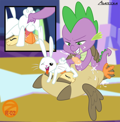 Size: 1029x1044 | Tagged: explicit, artist:zetar02, spike, ahegao, anal, anal fingering, angel bunny, angel is a bunny bastard, animal, balls, beakjob, bestiality, bird, blowjob, cloaca, cloacal penetration, cum, cum in beak, cum in mouth, cum on body, cum on hand, cumming, disproportionate retribution, dragon, dubious consent, facefuck, facial, fingering, foalcon, forced, g4, gay, group sex, imported from derpibooru, interspecies, male, maledom, malesub, masturbation, nudity, open mouth, oral, owl, owlowiscious, penetration, penis, punishment, rabbit, sex, ship:angelspike, shipping, submissive, threesome, tongue out
