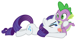 Size: 1280x681 | Tagged: explicit, artist:dubstepina, rarity, spike, age difference, blowjob, dragon, female, foalcon, g4, imported from derpibooru, male, mare, nudity, oral, penis, pony, sex, ship:sparity, shipping, simple background, straight, unicorn, white background