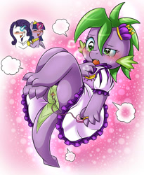 Size: 1500x1828 | Tagged: explicit, artist:vavacung, rarity, spike, twilight sparkle, age difference, alicorn, barb, barbabetes, blood, blushing, cloaca, clothes, cute, dragon, dress, female, foalcon, g4, half r63 shipping, imported from derpibooru, ladyboner, lesbian, male, my little pony: friendship is magic, nosebleed, nudity, pony, princess barb, princess spike, pseudoincest, rule 63, rule63betes, season 5, sex toy, ship:barity, ship:sparity, ship:twibarb, ship:twispike, shipping, spike gets all the mares, straight, transformation, trio, trio female, vagina, vibrator, wingless barb, wingless spike