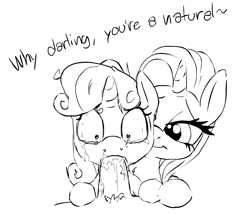 Size: 1299x1114 | Tagged: explicit, grimdark, artist:opnioc, rarity, sweetie belle, assisted blowjob, assisted rape, blowjob, crying, female, foalcon, forced, g4, human, human male, human male on filly, human male on mare, human on pony action, human penis, imported from derpibooru, incest, interspecies, male, male pov, mare, monochrome, nudity, offscreen character, oral, penis, pony, pov, rape, sex, source needed, straight, sweetie rape