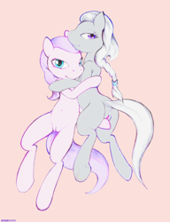 Size: 1000x1300 | Tagged: explicit, artist:darkdoomer, diamond tiara, silver spoon, anus, butt, clitoris, cute, cute porn, earth pony, female, foalcon, g4, imported from derpibooru, lesbian, looking at you, nudity, plot, pony, ship:silvertiara, shipping, traditional art, vaginal secretions, vulva