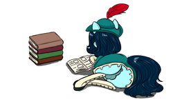Size: 2544x1569 | Tagged: explicit, artist:hipsanon, oc, oc:emerald jewel, anus, balls, book, butt, colt, colt quest, crossdressing, femboy, foal, foalcon, imported from derpibooru, male, nudity, oc only, plot, pony, reading, solo, solo male, studying, trap