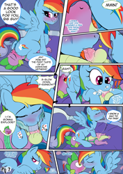 Size: 1771x2508 | Tagged: explicit, artist:kyokimute, rainbow dash, spike, comic:to all my fans..., 69 position, :>=, anus, balls, baneposting, blowjob, blushing, comic, cum, cum in mouth, cumming, cunnilingus, deepthroat, dialogue, eyes closed, facesitting, facesitting on spike, female, foalcon, g4, heart, heart eyes, imported from derpibooru, interspecies, kiss on the lips, kissing, lip bite, looking back, male, mare, nudity, oral, pegasus, penis, ponut, pony, porn, premature ejaculation, sex, ship:rainbowspike, shipping, snowballing, speech bubble, straight, surprise kiss, vagina, wingding eyes