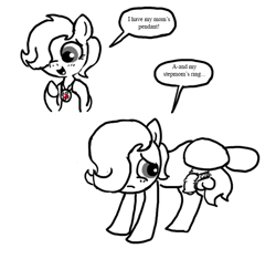 Size: 640x600 | Tagged: explicit, artist:ficficponyfic, oc, oc:emerald jewel, cockring, colt quest, foal abuse, foalcon, imported from derpibooru, male, nudity, oc only, penis, solo, solo male