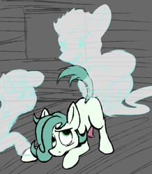 Size: 774x888 | Tagged: explicit, grimdark, artist:thebathwaterhero, oc, oc:emerald jewel, colt quest, cyoa, fetish, foalcon, ghost, ghost pony, imported from derpibooru, nudity, oc only, penis, pony, rape, reasonably sized genitals, sex, spectrophilia