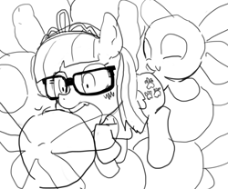 Size: 1200x1000 | Tagged: explicit, artist:baigak, bestiality, female, foalcon, g4, gangbang, grayscale, group sex, horsecock, imported from derpibooru, interspecies, male, monochrome, nudity, parasprite, penis, pornasprite, sex, straight, zippoorwhill, zoopporwhill