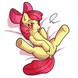 Size: 1250x1250 | Tagged: explicit, artist:anonjg, apple bloom, anus, butt, dock, earth pony, female, foalcon, g4, imported from derpibooru, legs in air, masturbation, nudity, on back, plot, pony, solo, solo female, vagina, vulva
