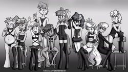 Size: 1920x1080 | Tagged: questionable, artist:anibaruthecat, apple bloom, diamond tiara, scootaloo, silver spoon, sweetie belle, comic:gang bangerz, 1000 years in photoshop, adorasexy, anthro, armpits, banned from derpibooru, bdsm, bodysuit, boots, breasts, chair, clothes, collar, comic, corset, cute, cutie mark crusaders, delicious flat chest, dinky hooves, dominatrix, earth pony, edit, evening gloves, explicit source, female, fishnet stockings, fishnets, foalcon, g4, glasses, gloves, grayscale, hair bow, hand, hooves, imported from derpibooru, imported from twibooru, latex, leather, legwear, lolicon, male, monochrome, paddle, pencil, ruby pinch, sex toy, sexy, shotacon, skirt, snails, snips, socks, thigh highs, twist, underage, unguligrade anthro, wallpaper, wallpaper for the fearless, whip